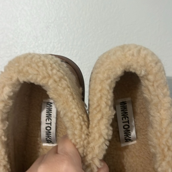 New Minnetonka Men’s Cade Lined Moccasin Slippers Cinnamon Size 10 NWT - Picture 8 of 8